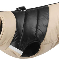 Winter Christmas Waterproof Windproof Dog Jacket - Warm Vest Coat for Small & Medium Dogs - Not Suitable for Big Dogs C-3-light Brown X-Large