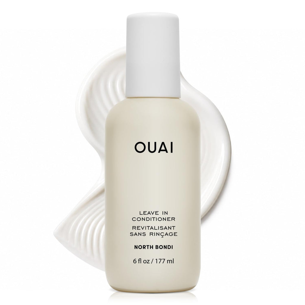 OUAI Acondicionador Sin Enjuague Multifuncional, Protector Termico hasta 450F, Desenredante, Anti-Frizz, Aroma North Bondi, 177ml