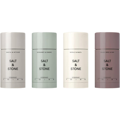 Salt & Stone Aluminum-Free Deodorant Women & Men Travel Size Set 1 oz (4)