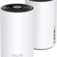 TP-Link Deco XE75 AXE5400 Tri-Band WiFi 6E Mesh System - Covers up to 5500 Sq.Ft, Replaces WiFi Router and Extender, AI-Driven Mesh, 6GHz Band, 2-Pack