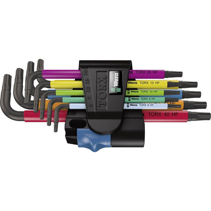 Wera 05024179001 Torx L-Key Set 967 Sl/9 with Holding Function,MULTI