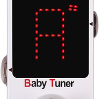 MOOER Tuner Pedal, Baby Tuner Guitar Pedal Mute Function Micro Tuner Tuning Pedal for Electric Instruments Electro-Acoustic Instruments