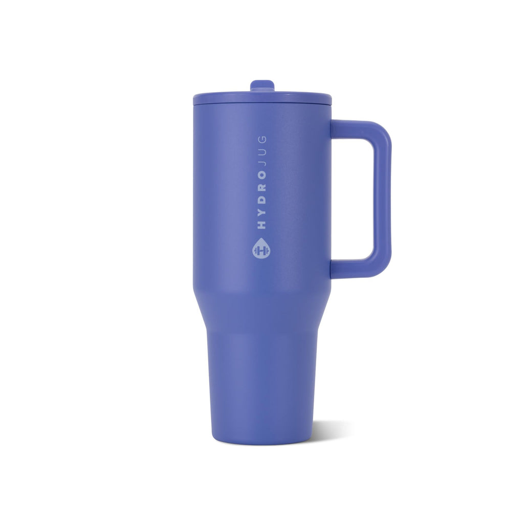 HydroJug Traveler 40oz, Insulated Tumbler with Handle & Straw, Berry Pop