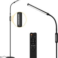 EBEST Led Floor Lamp for Eyelash Extensions Standing Floor Lamps for Office Eyelash lamp Tattoo Light Reading Lamp for Bedroom Makeup Lash Light Extension (Black - RY)