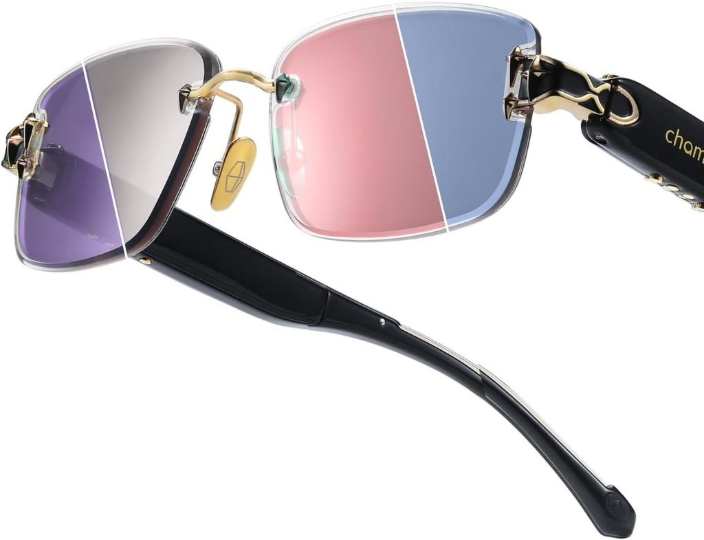 Gafas de sol Aura que cambian de color: 4 colores de lentes, control táctil