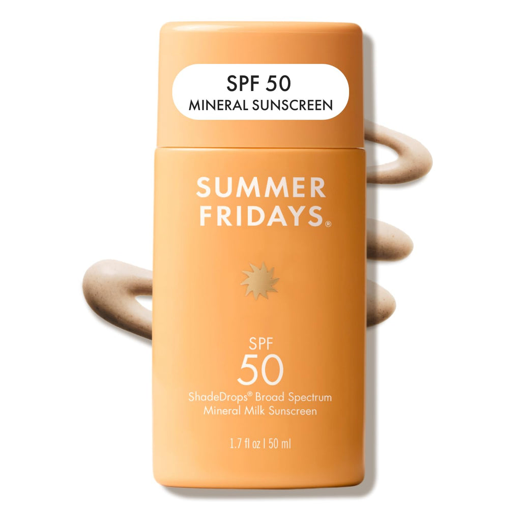 Summer Fridays ShadeDrops SPF 50 - Protector Solar Mineral Hidratante con Ceramidas y Vitamina E (50ml)