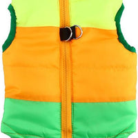 MaruPet Winter Waterproof Windproof Dog Coat - Warm Dog Jacket for Small Medium Dogs (Not Suitable for Big Dogs) - Yellow/Orange/Green Size S