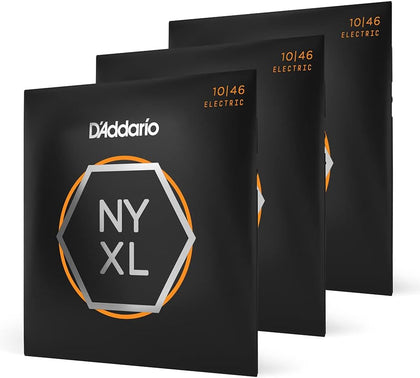 D'Addario NYXL1046-3P Electric Guitar Strings, 10-46, 3 Sets