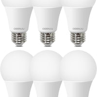 DEGNJU A19 LED Light Bulbs, 100 Watt 5000K Daylight Light Bulbs, 1500 Lumens, E26 Standard Base, Non-Dimmable, 13W Bright White LED Bulbs for Bedroom Home Office, 6 Pack