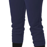 Alleson Athletic Fastpitch Softball Pants for Women. Low Rise Double Knit Navy Softball Pants with Belt Loop (Style 605PBW) XX-Large