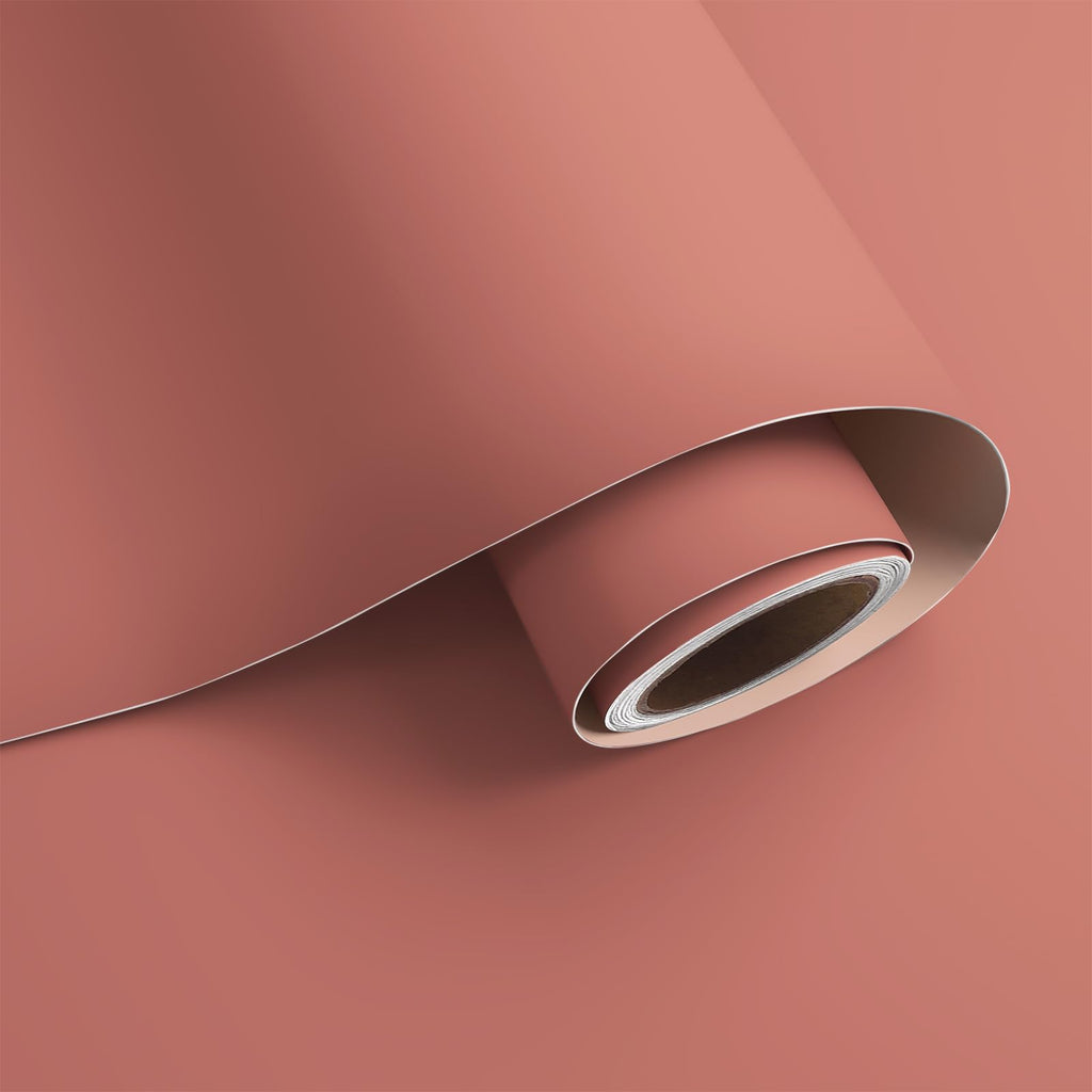 VaryPaper 15.7''x315'' Coral Pink Contact Paper Peel and Stick Modern Pink Wallpaper for Bedroom Bathroom Waterproof Removable Self Adhesive Decorative Contact Paper for Cabinets Desk