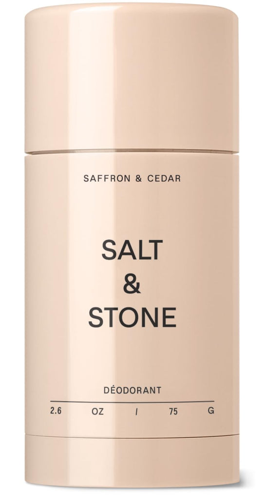 Salt & Stone Aluminum-Free Deodorant for Women & Men Saffron & Cedar 2.6 oz