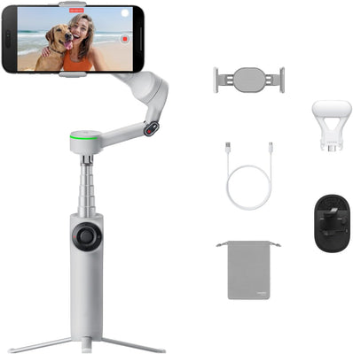 Insta360 Flow 2 Pro - Stone Grey — Estabilizador gimbal para celular con IA