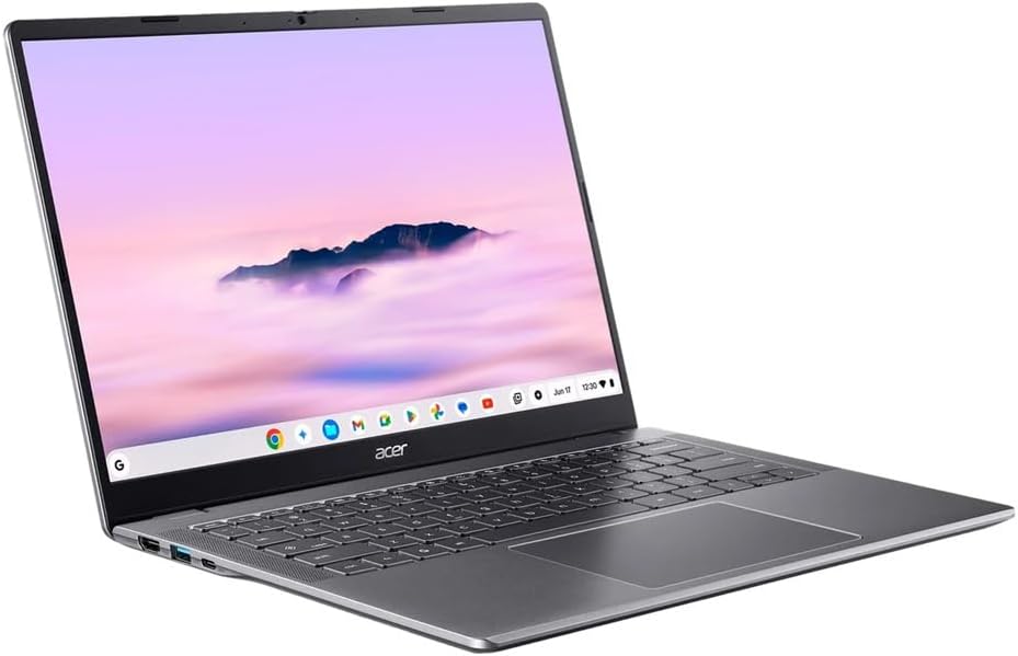 acer Chromebook Plus 514 14” Touchscreen Laptop with Google AI – Intel Core 3 Processor N355 – 1920 x 1200 - Chrome OS - 8GB RAM – 512GB SSD
