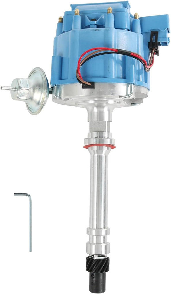HEI Ignition Distributor with Blue Cap for Chevy GM Small Blocks 283 305 307 327 350 400 Small/big Block 396 427 454 65K Coil 7500 RPM