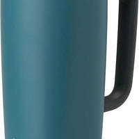 Owala SmoothSip Slider Stainless Steel Insulated Travel Mug with Handle, 100% Leak Proof, For Hot and Cold Drinks, Travel Friendly with Sliding Lock Lid, 24 oz, BPA Free, Leak Proof, High Dive