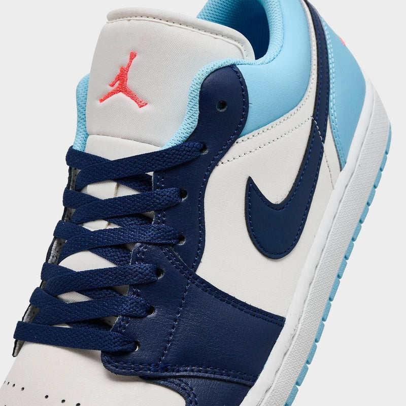 Air Jordan Retro 1 Low Casual Shoes Sail/Blue Chill/Hot Lava/Blue Void