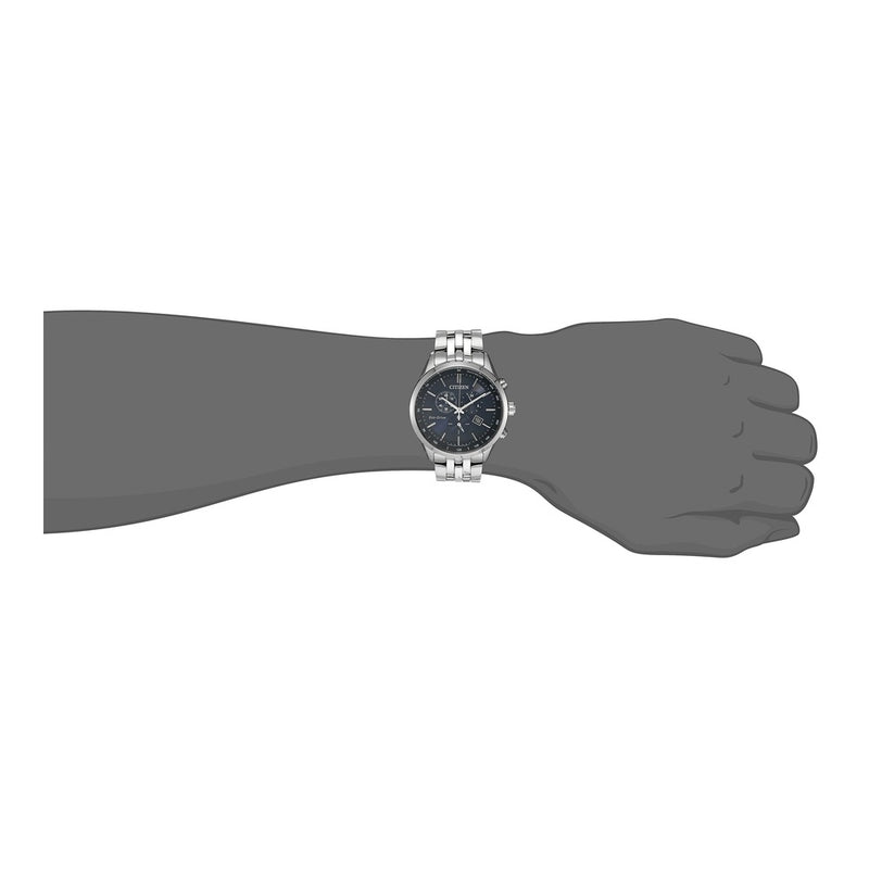 Reloj Citizen Corso Eco-Drive para hombre con cronógrafo, función de hora 12/24, fecha y cristal de zafiro