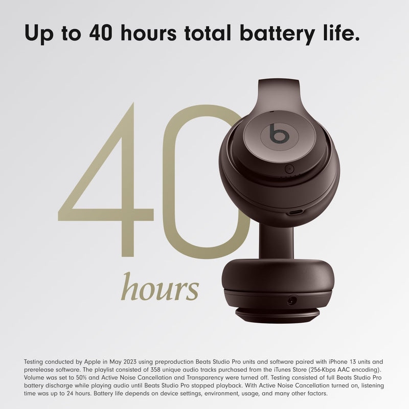 Beats Studio Pro - Marrón intenso — Audífonos over-ear premium con ANC, hasta 40h