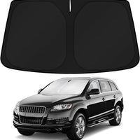 KUST Windshield Sun Shade for Audi Q7 Accessories 2007-2015 Window Shade Sun Visor Protector Foldable Blocks UV Rays Keep Your Car Cooler
