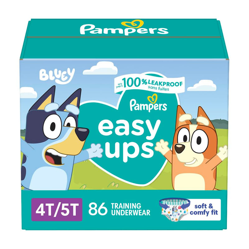 Pampers Easy Ups Bluey Calzoncitos de Entrenamiento Tallas 4 a 8