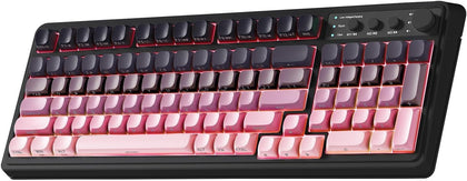 AULA 99 Key Keyboard, Wireless Gaming Keyboards Creamy Sounding Keyboard