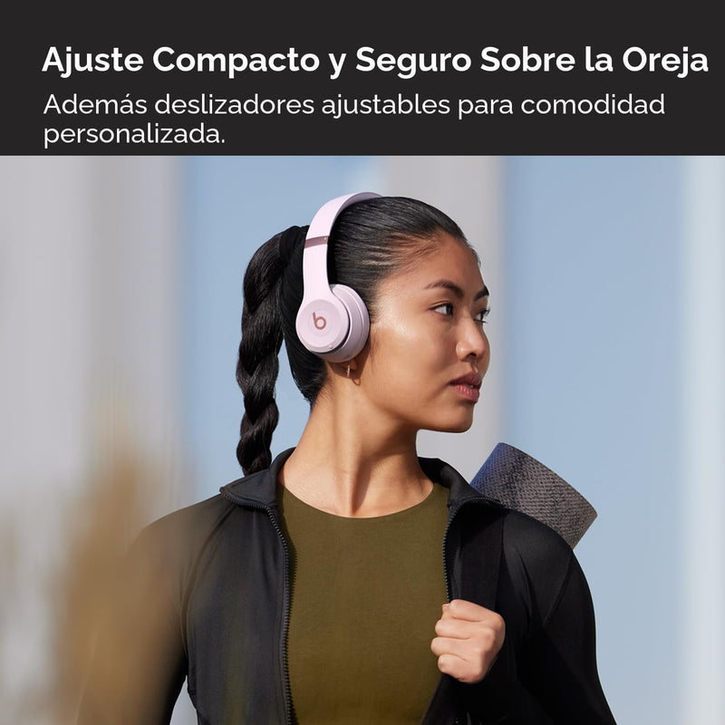 Beats Solo 4 - Nube rosada — Audífonos inalámbricos Bluetooth on-ear, hasta 50h
