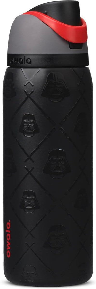 Owala Star Wars FreeSip Insulated Stainless Steel Water Bottle with Straw for Sports, Travel, and School BPA-Free Sports Water Bottle, 32 oz, Darth Vader