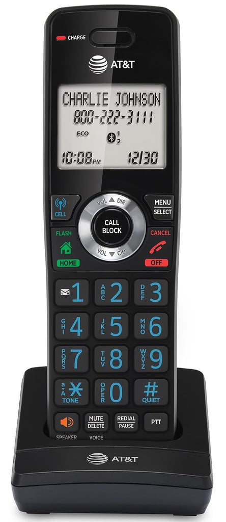 AT&T DLP70090 Expansion Cordless Handset ONLY – Compatible ONLY with DLP73290, DLP73390, DLP73490, DLP73590 Base Systems – Long Range DECT 6.0, Bluetooth Connect to Cell, Intercom, Speakerphone
