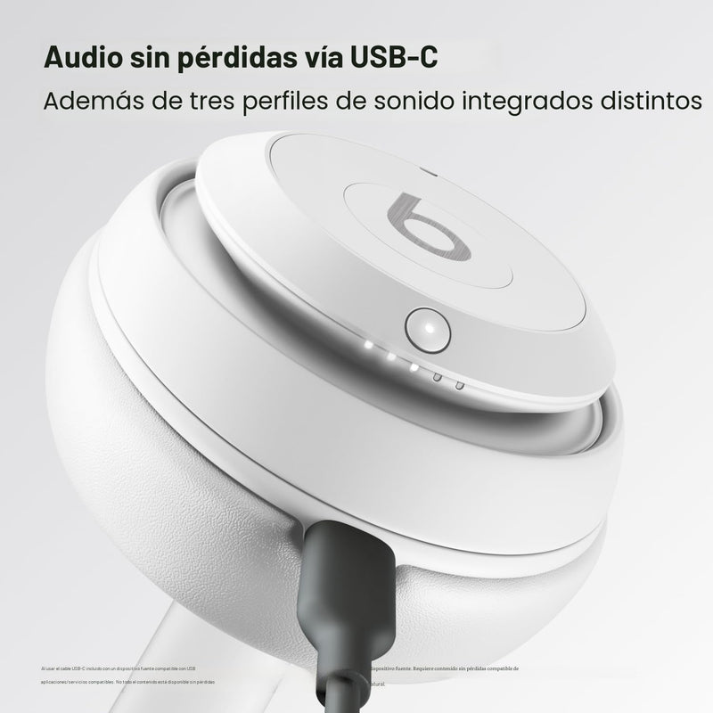 Beats Studio Pro - Mate blanco — Audífonos over-ear premium con ANC, hasta 40h