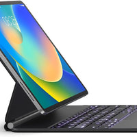 Funda con Teclado runelk para iPad Air 11" (M4/M3/M2) y Pro 11" - Negro