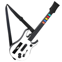KYAYUGM Wii Guitar Compatible for Nintendo Wii, Supports for Guitar Hero and Rock Band Games. （Rock Band 1 is Not Supported）- White