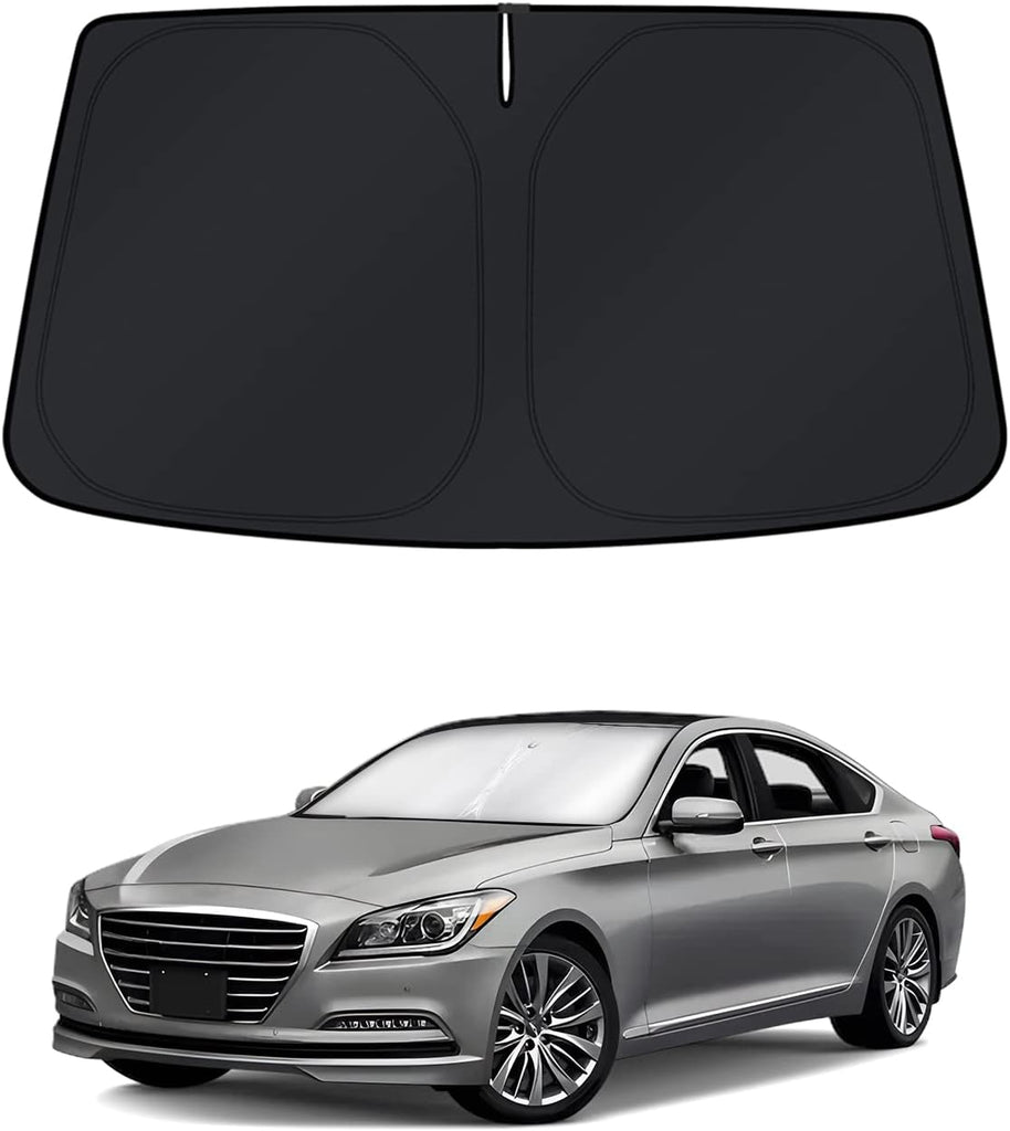 KUST Windshield Sun Shade for Hyundai Genesis 2015-2016 & Genesis G80 2017-2020 Window Accessories Shade Sun Visor Foldable Block UV Rays Keep Car Cooler