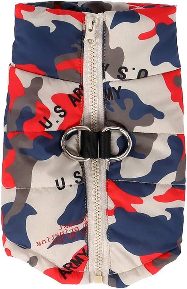 Winter Waterproof Windproof Dog Jacket - Warm Vest Coat for Small & Medium Dogs - Not Suitable for Big Dogs - Camouflage 3XL Camouflage-1 X-Large