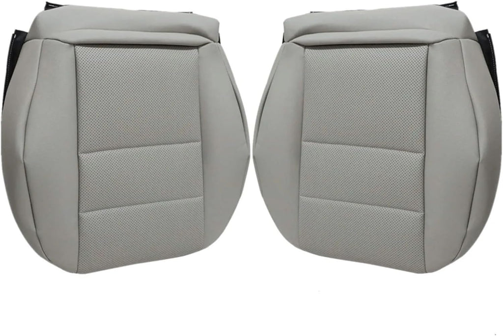 NLQR Driver & Passenger Bottom Replacement Microfiber Leather Seat Cover Gray Compatible with Mercedes Benz C250 C300 C350 2008-2014,Compatible with Mercedes Benz GLK250 GLK280 GLK300 GLK350 2008-2015