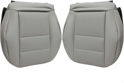 NLQR Driver & Passenger Bottom Replacement Microfiber Leather Seat Cover Gray Compatible with Mercedes Benz C250 C300 C350 2008-2014,Compatible with Mercedes Benz GLK250 GLK280 GLK300 GLK350 2008-2015