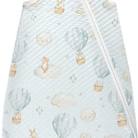 Hot Air Balloon Rabbits Mouse Baby Wearable Blanket,Zipper Swaddle Transition Sleeping Bag for Infant,Baby Sleep Suit for Newborn Toddler,Bsby Sleep Sack for 6-12M