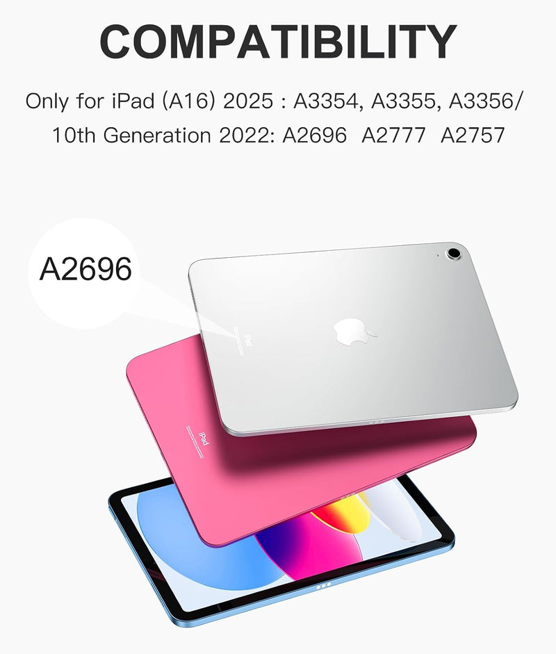 Funda con Teclado Harvopu para iPad 11" (A16) / iPad 10.ª Gen - Blanco