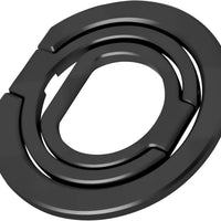 Foenor Phone Ring Holder for MagSafe,360°Rotation Magnetic Phone Grip Ultra-Thin & Lightweight Kickstand for iPhone 17/16/15/14/13/12 Series Black