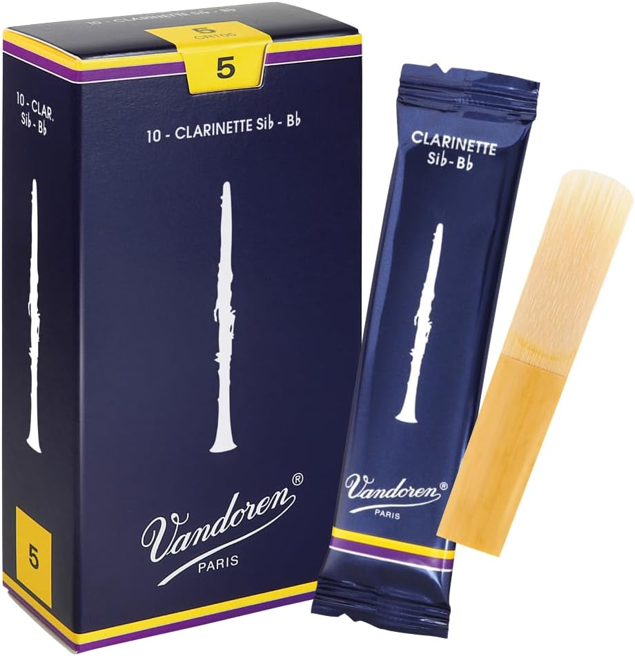 Vandoren CR105 Bb Clarinet Traditional Reeds Strength 5; Box of 10