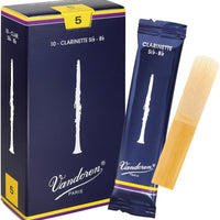 Vandoren CR105 Bb Clarinet Traditional Reeds Strength 5; Box of 10