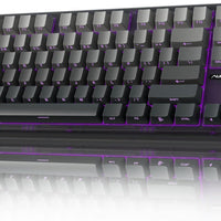 AULA F87 Pro Wireless Mechanical Keyboard,Tri-Mode BT5.0/2.4GHz/USB-C Hot Swappable Custom Keyboard,Pre-lubed Switches,Side Printed PBT Keycaps,75% TKL RGB Backlit Gaming Keyboards
