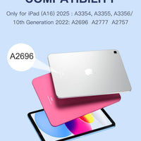 Funda con Teclado Harvopu para iPad 11" (A16) / iPad 10.ª Gen - Azul Marino