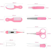 Kit de Cuidado e Higiene para Bebé 8 Piezas Rosado
