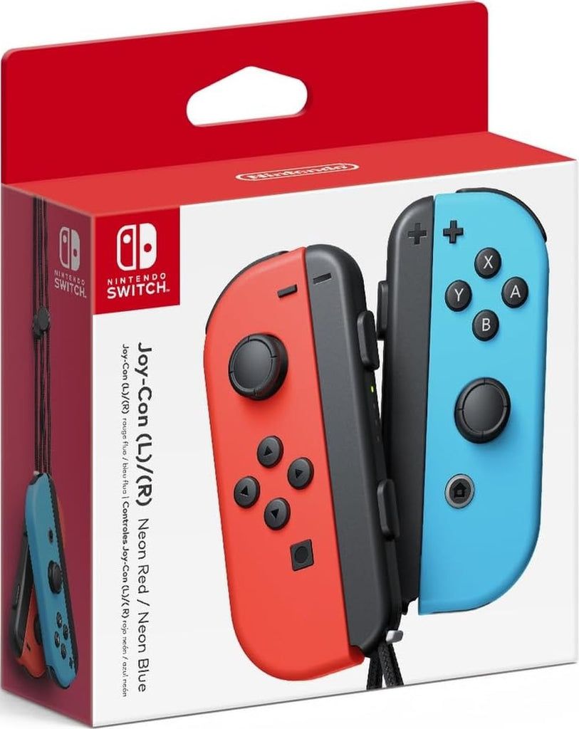 Nintendo Joy-Con (L/R) - Neon Red/Neon Blue - Neon Red and Blue