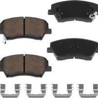 HECHENQICHE D1828 Front Ceramic Brake Pads Kit Fit For Hyundai Elantra GT 2016-2017, For Veloster 2016-2017, For Kia Forte 2017-2018, For Forte5 2017-2018