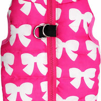 MaruPet Winter Waterproof Windproof Vest Coat for Small Medium Dogs - Warm Jacket for Cold Weather (Not Suitable for Big Dogs) Rosered Butterfly XXS