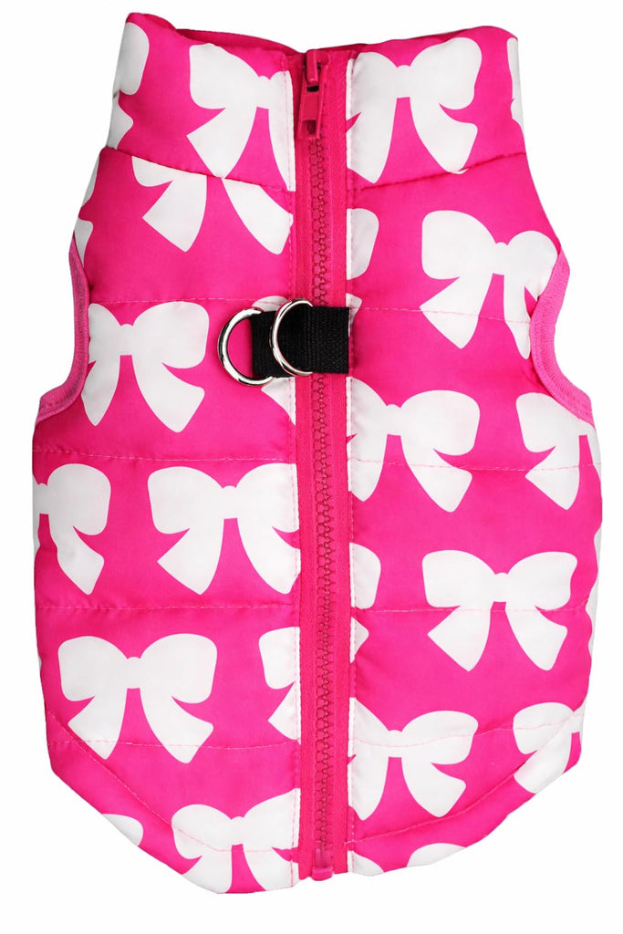MaruPet Winter Dog Vest - Waterproof & Windproof Coat for Jacket Lovers - Small & Medium Dogs (Not Big Dogs) - Red Heart L