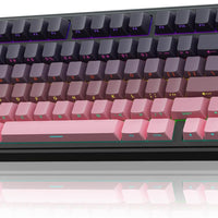 AULA F75 Pro Wireless Mechanical Keyboard,75% Hot Swappable Custom Keyboard,RGB Backlit,Pre-lubed Reaper Switches,Side Printed PBT Keycaps Mechanical Gaming Keyboards, Pink&Black