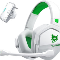 NUBWO Wireless Gaming Headset for Xbox Series X/S & Xbox One, 100Hr Battery Life, 3-in-1 Ultra-Low Latency 2.4GHz Dongle/Bluetooth 5.3/3.5mm Wired Gaming Headphones for PS5, PC